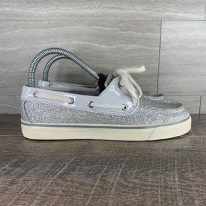 Women's SPERRY Glitter Patent Boat Shoe
